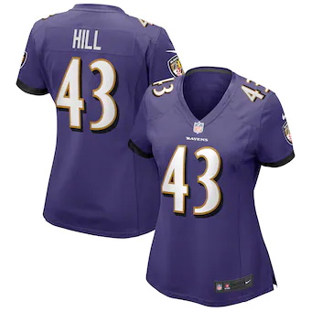 womens-nike-justice-hill-purple-baltimore-ravens-game-jerse